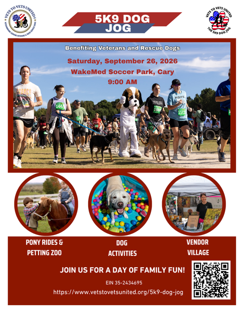 5K9 Dog Jog, supporting Service Dogs for Veterans